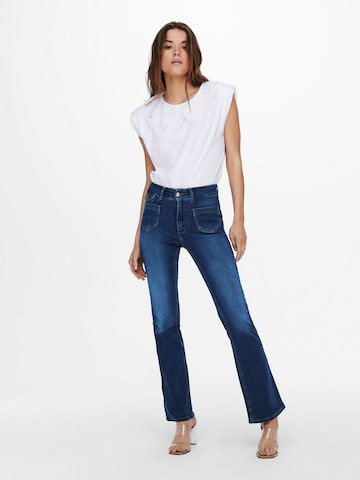 ONLY Boot cut Jeans 'Ebba' in Blue