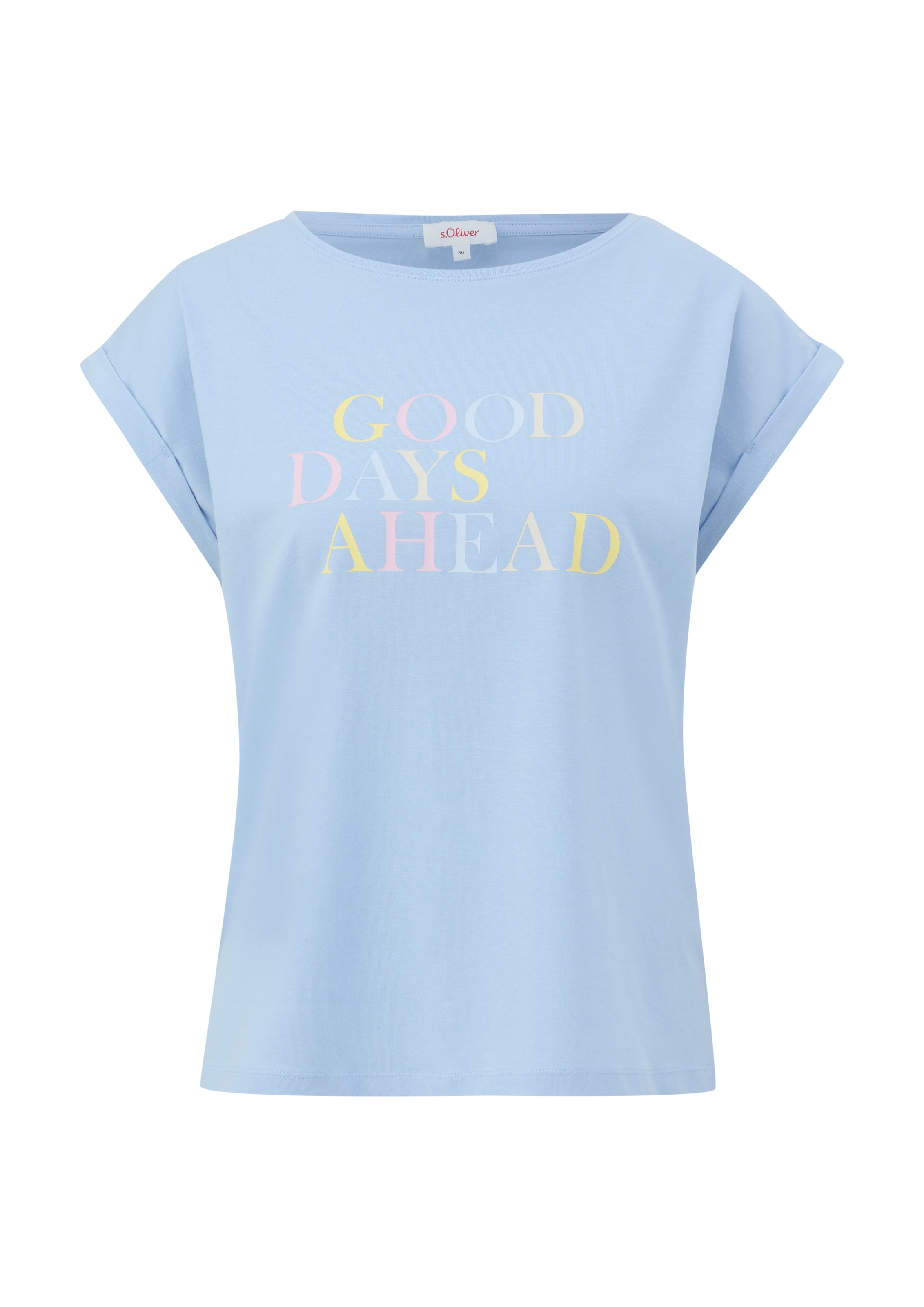 s.Oliver Shirt in Blauw: voorkant