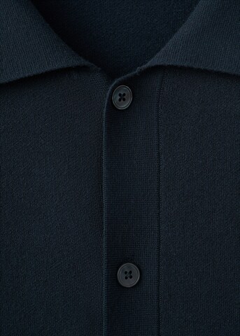 MANGO MAN Strickjacke 'Luxuss' in Blau