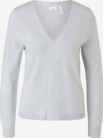 s.Oliver BLACK LABEL Pullover in Grau: predná strana