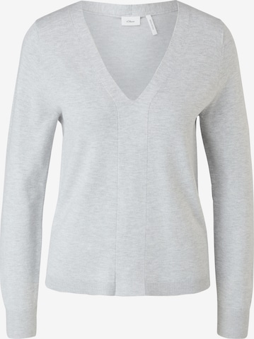 s.Oliver BLACK LABEL Pullover in Grau: predná strana