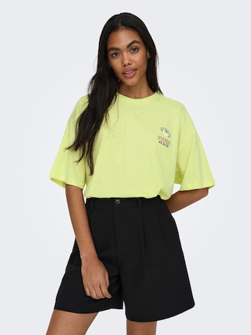 T-shirt oversize 'LIV' ONLY en jaune