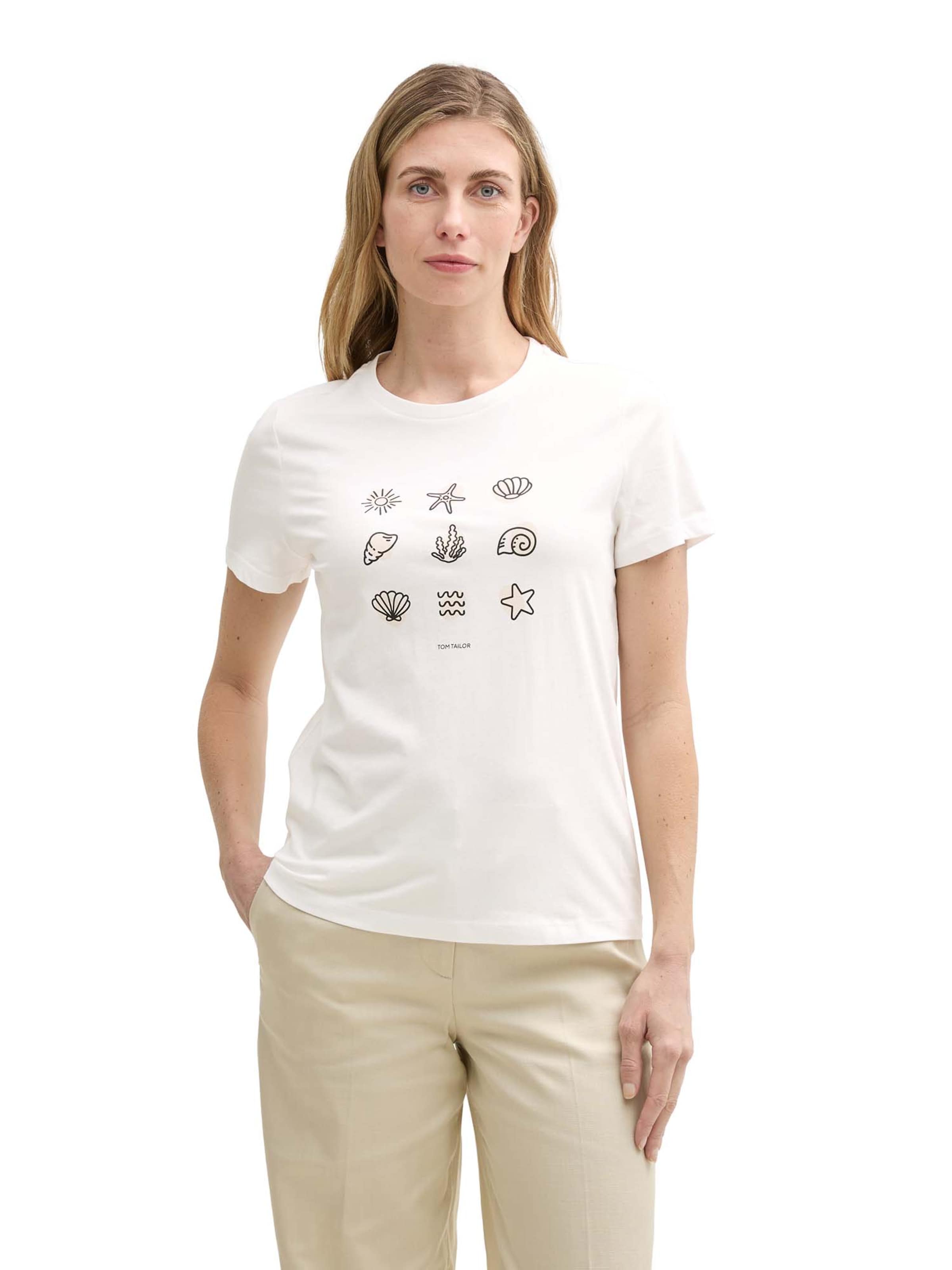 TOM TAILOR Póló - fehér: elől