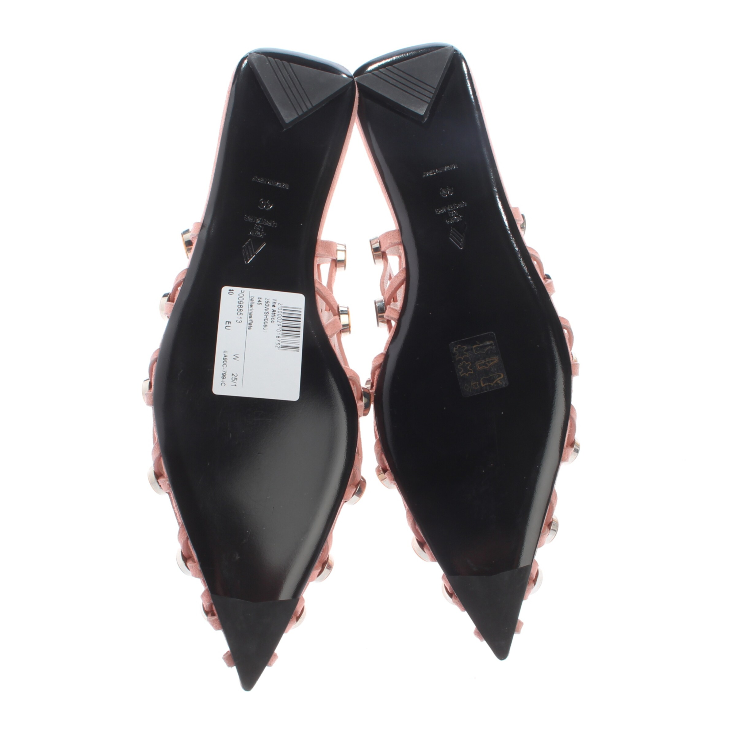 The Attico Flats & Loafers in 40 in Pink