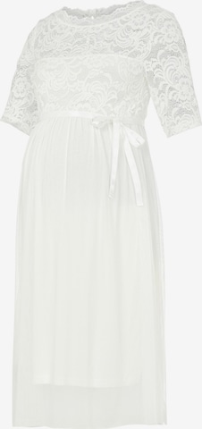 Robe 'Mivana' MAMALICIOUS en blanc : devant