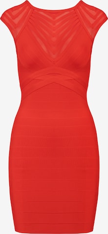 Robe fourreau Kraimod en rouge : devant