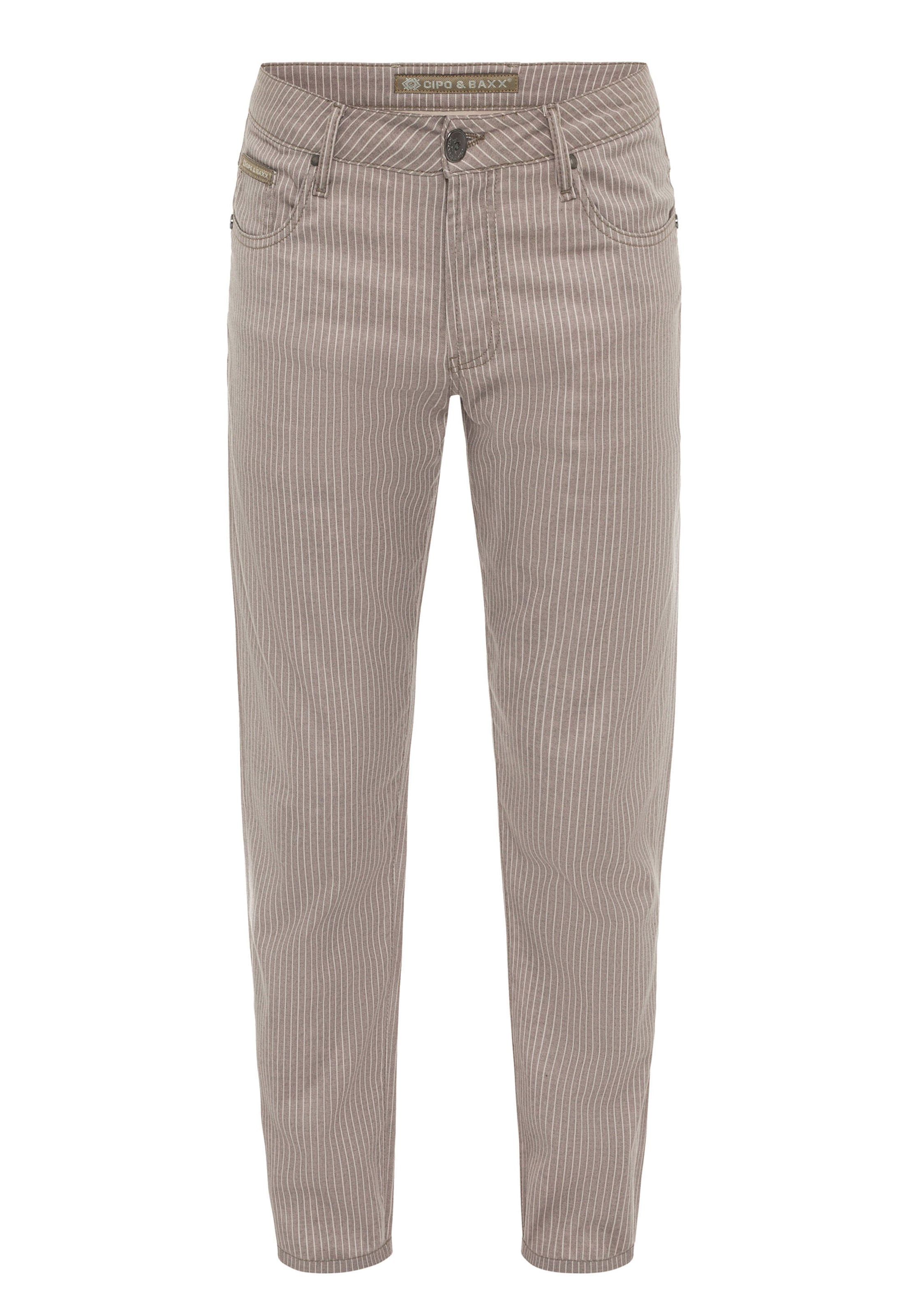 Regular Pantalon CIPO & BAXX en beige : devant