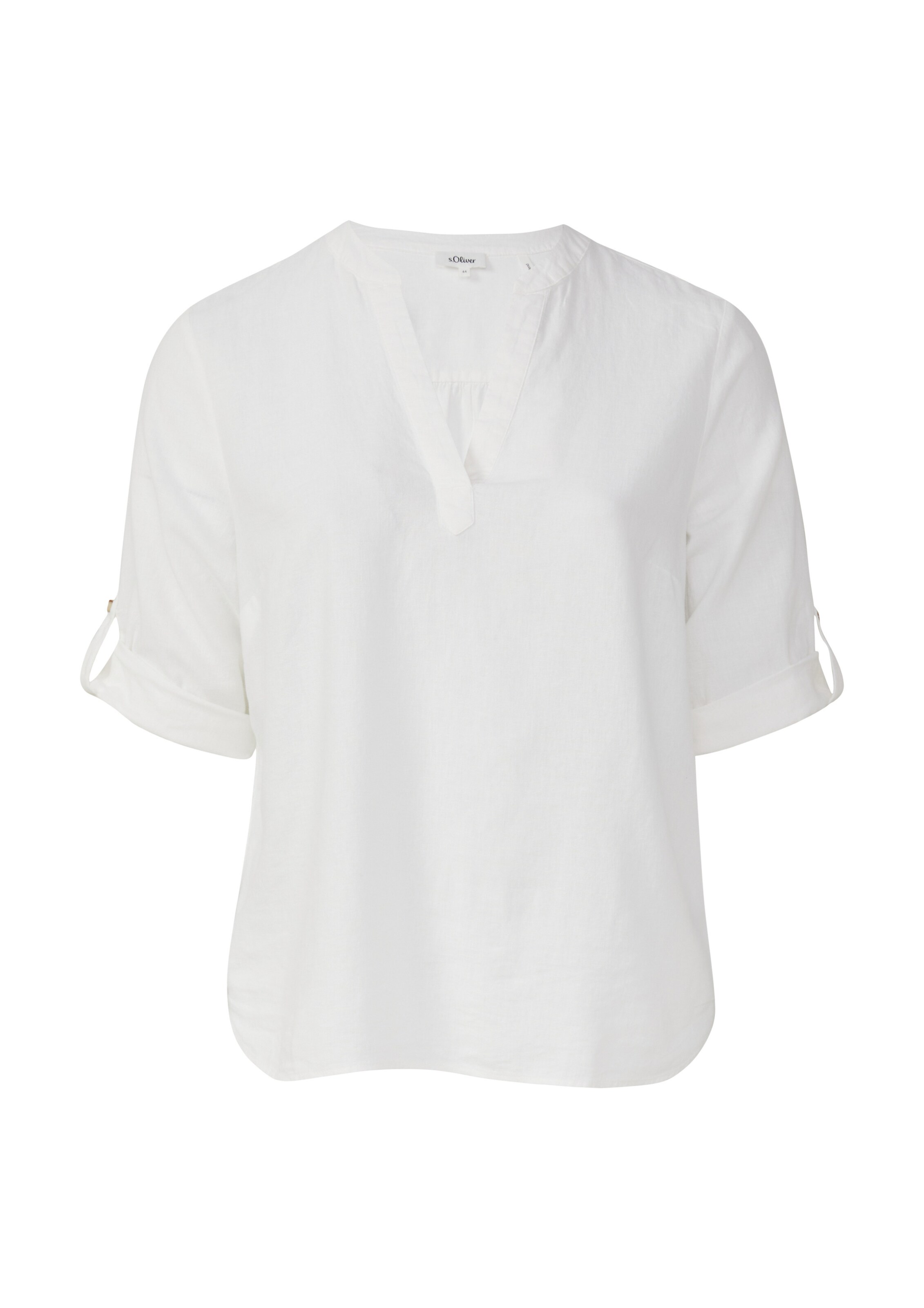 s.Oliver Red Label Plus Blouse in Wit: voorkant
