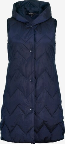 Ulla Popken Bodywarmer in Blauw: voorkant