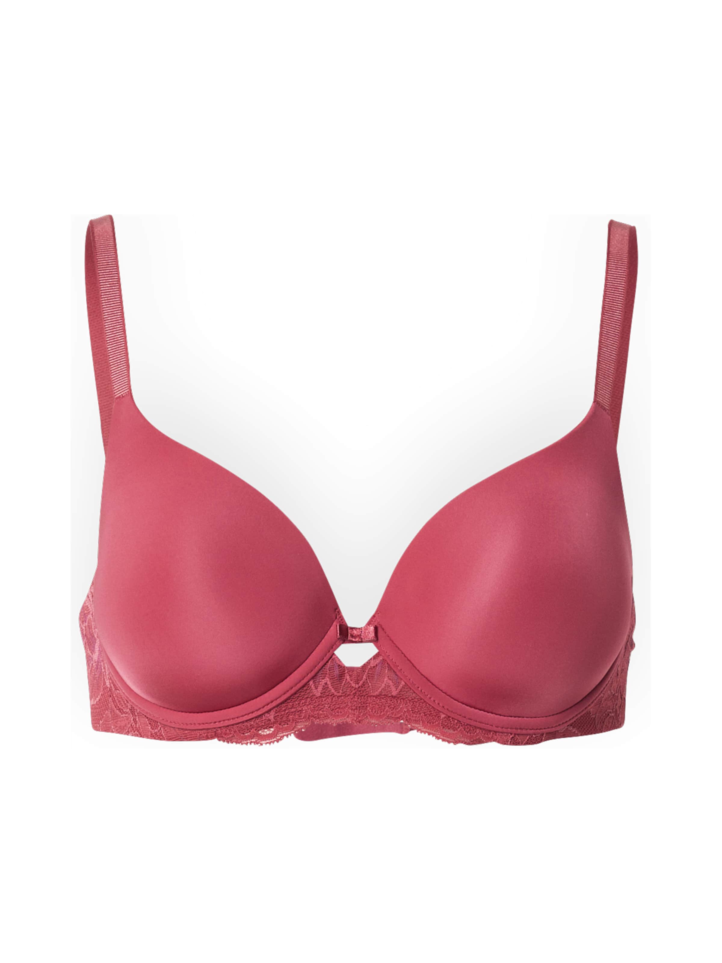 TRIUMPH T-Shirt BH ' Amourette Charm ' in Rot: Vorderseite