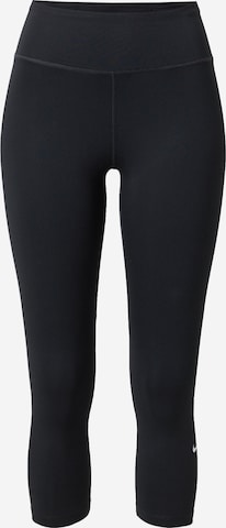 NIKE - Skinny Pantalón deportivo en negro: frente