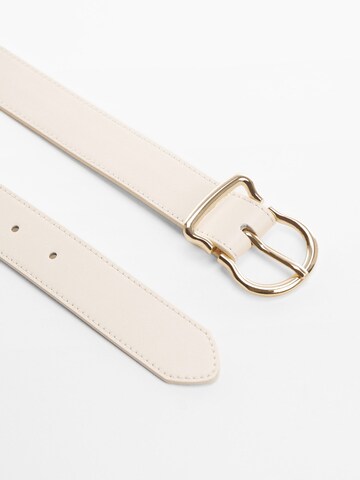 Ceinture 'JANI' MANGO en beige : devant