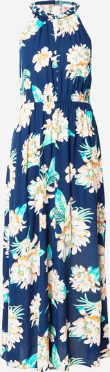 VILA Robe d’été 'Mesa' en bleu marine / aqua / curry / blanc cassé, Vue avec produit