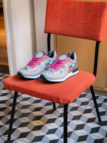 inkkas Sneaker low 'Inkkas Abacaxi Vegan Sneaker – Tropischer Damen-Sneaker aus veganem Material'‌‌‌‌ in Mischfarben