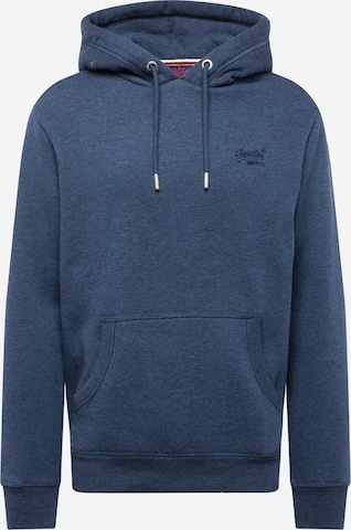 Superdry - Sweatshirt 'Essential' em azul: frente