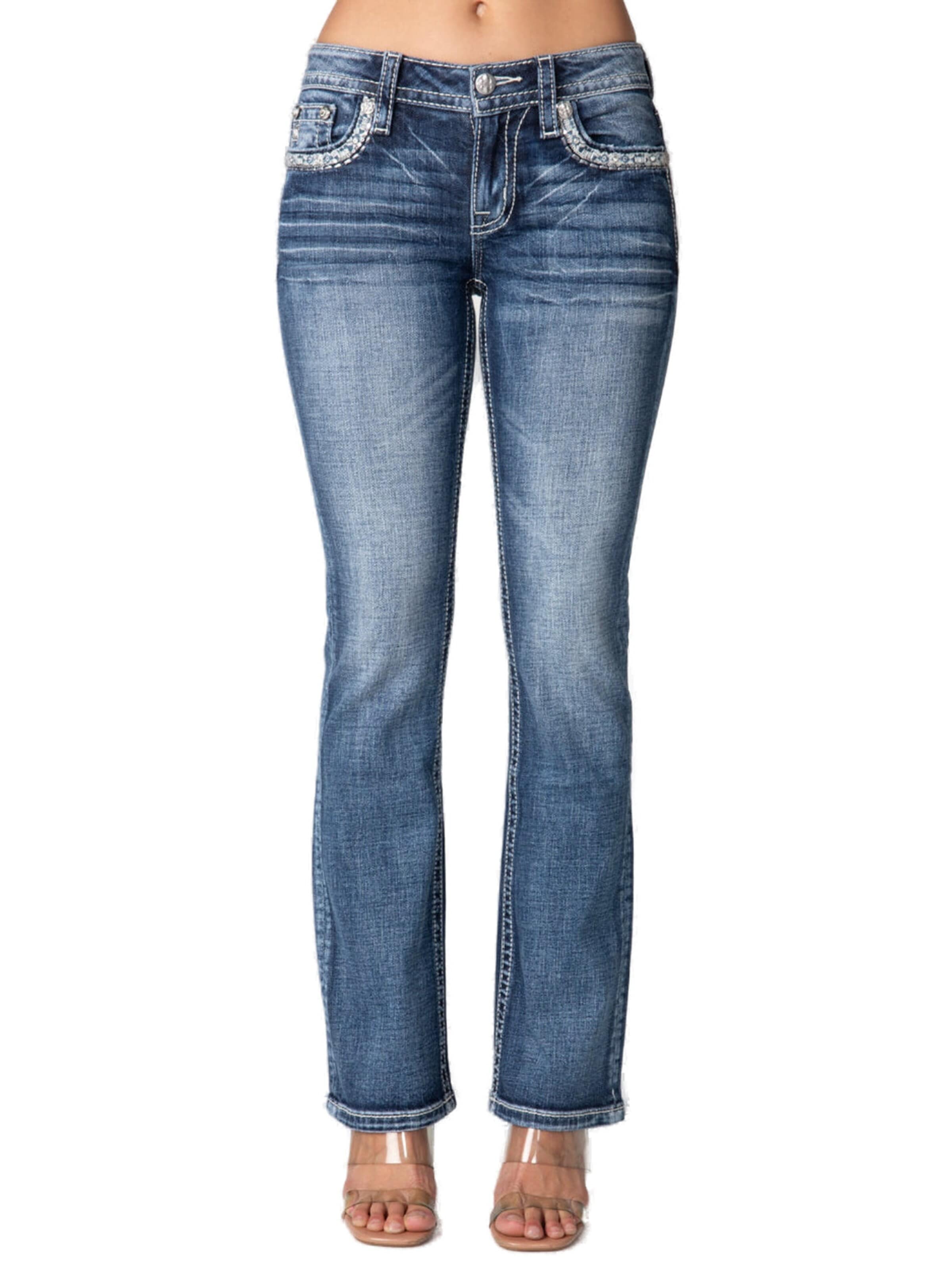 Miss Me Bootcut Jeans in Blau