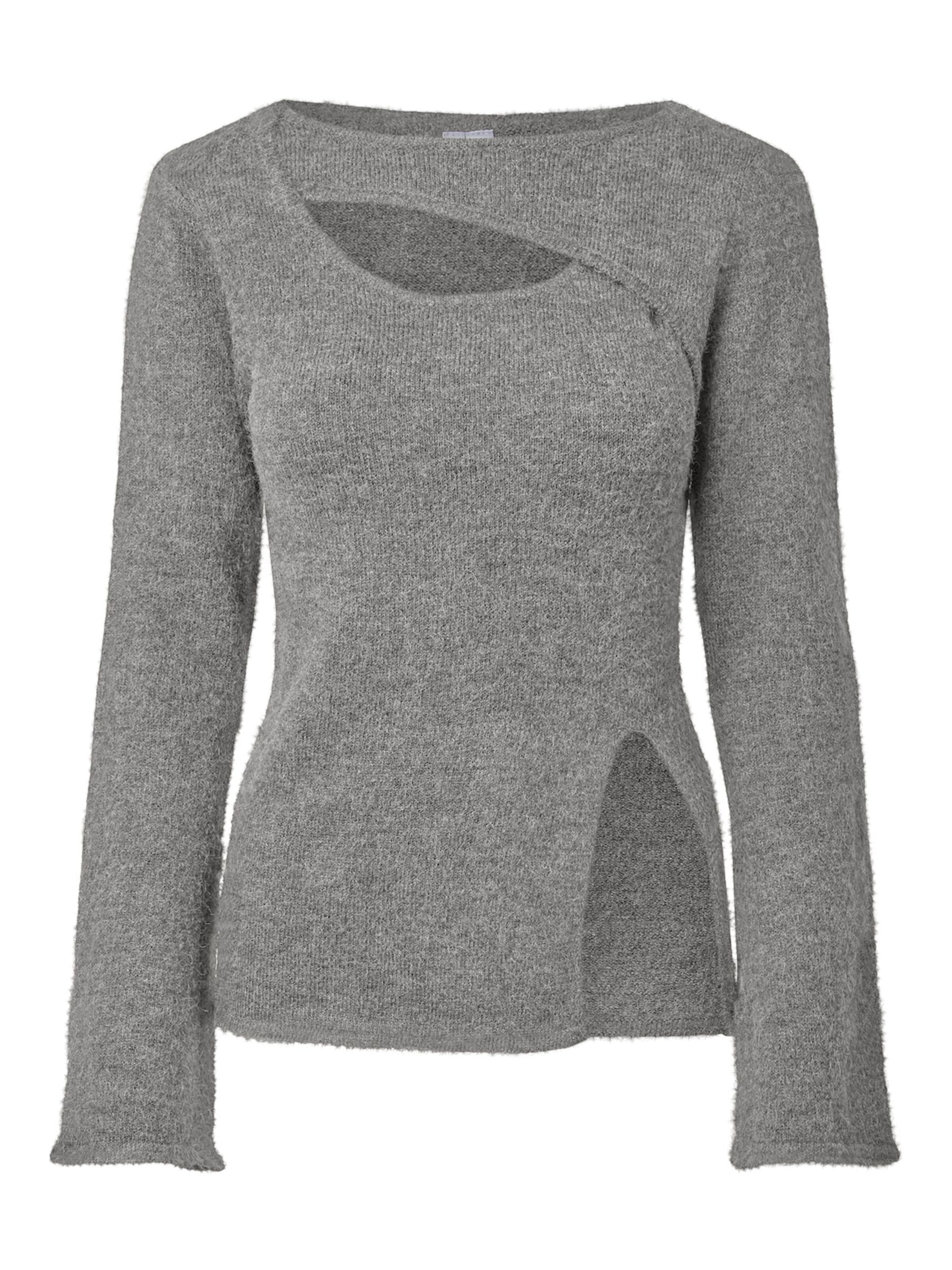 PIECES Sweater 'VALLIE' in XS in Grey, Item view