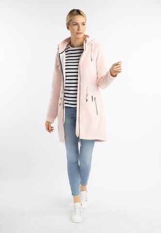 Schmuddelwedda Fleece jas in Roze