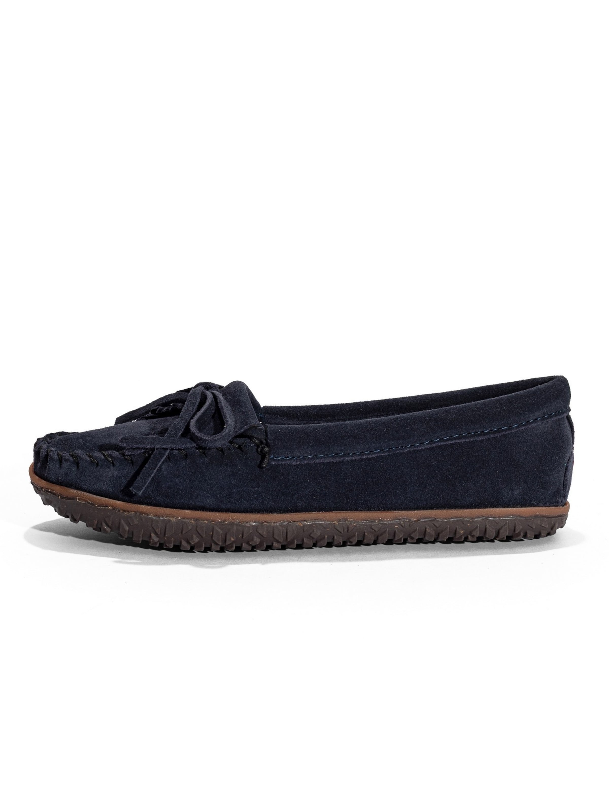 Minnetonka Mocassins 'Thunderbird Animikii' in Blauw: voorkant