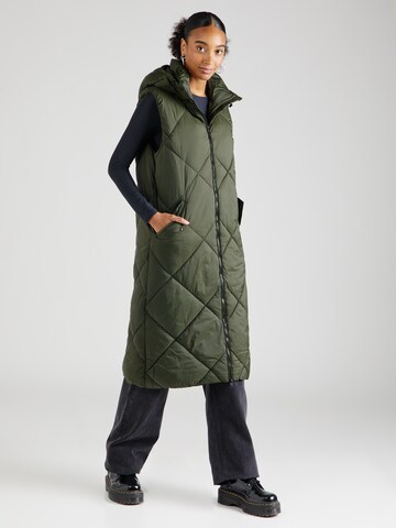 ESPRIT Bodywarmer in Groen: voorkant