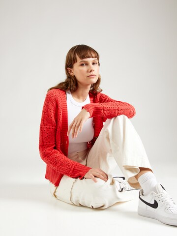 Pepe Jeans Strickjacke 'GRACE' in Rot