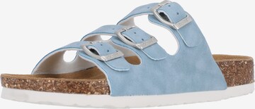 Cruz Mules 'SANTA' in Blue: front