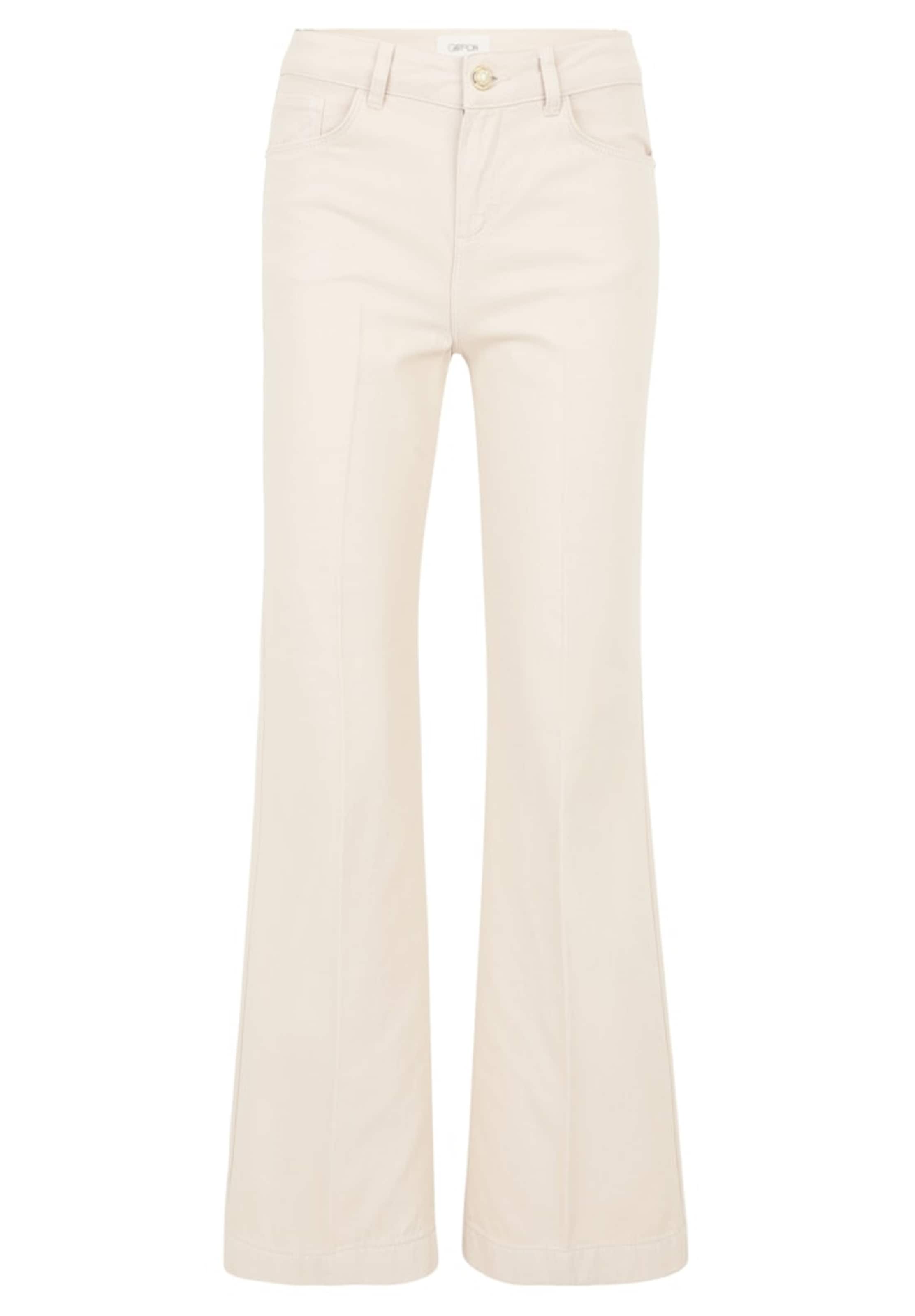 Cartoon Flared Pleated Pants in Pink: front