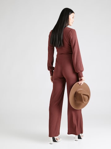 ABOUT YOU Loose fit Trousers 'Emina' in Brown