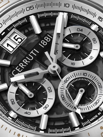 CERRUTI 1881 Analog watch 'Function watch Filiano' in Silver