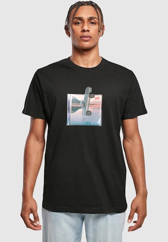 Tricou 'Truck Cover' de la Mister Tee pe negru: față