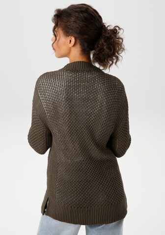 Aniston CASUAL Strickjacke in Grün