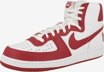 Nike Sportswear High-Top Sneakers in Red: front