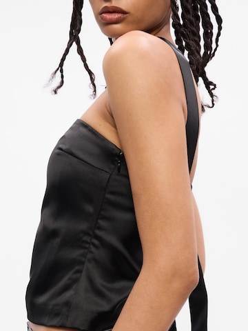 Gina Tricot Top | črna barva