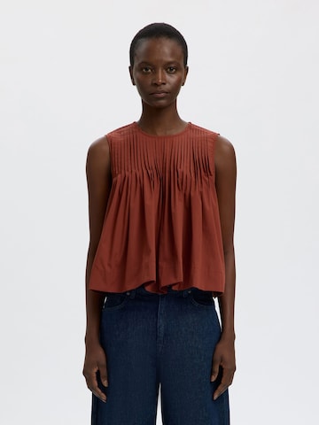 SELECTED Blouse in Rood: voorkant