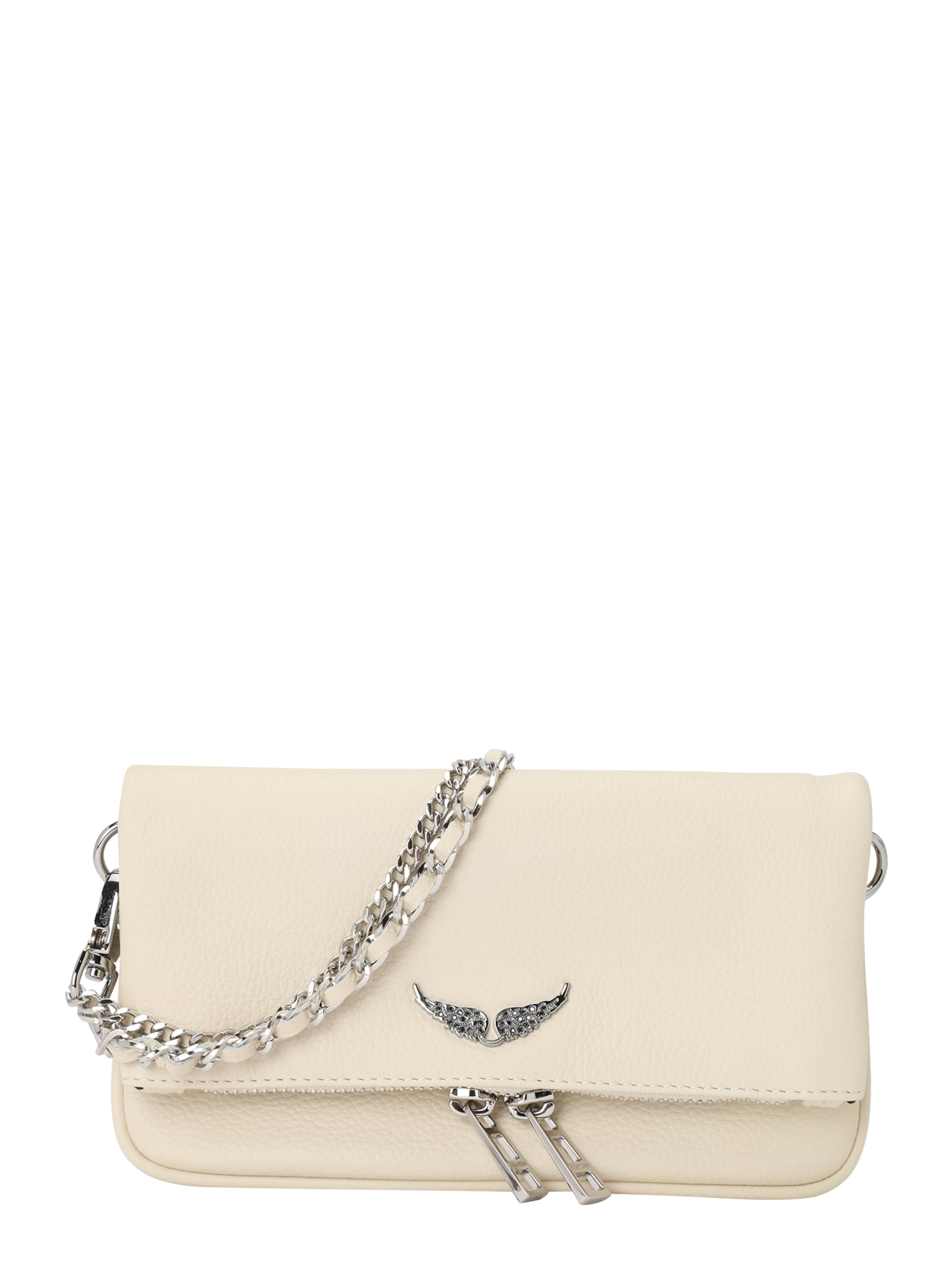 Zadig & VoltairePismo torbica 'ROCK NANO' - bijela boja: prednji dio