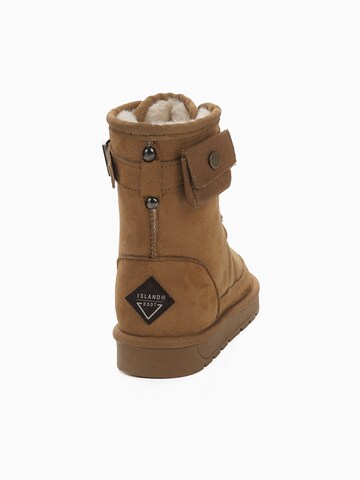 Cizme 'IMAAN' de la Island Boot pe maro