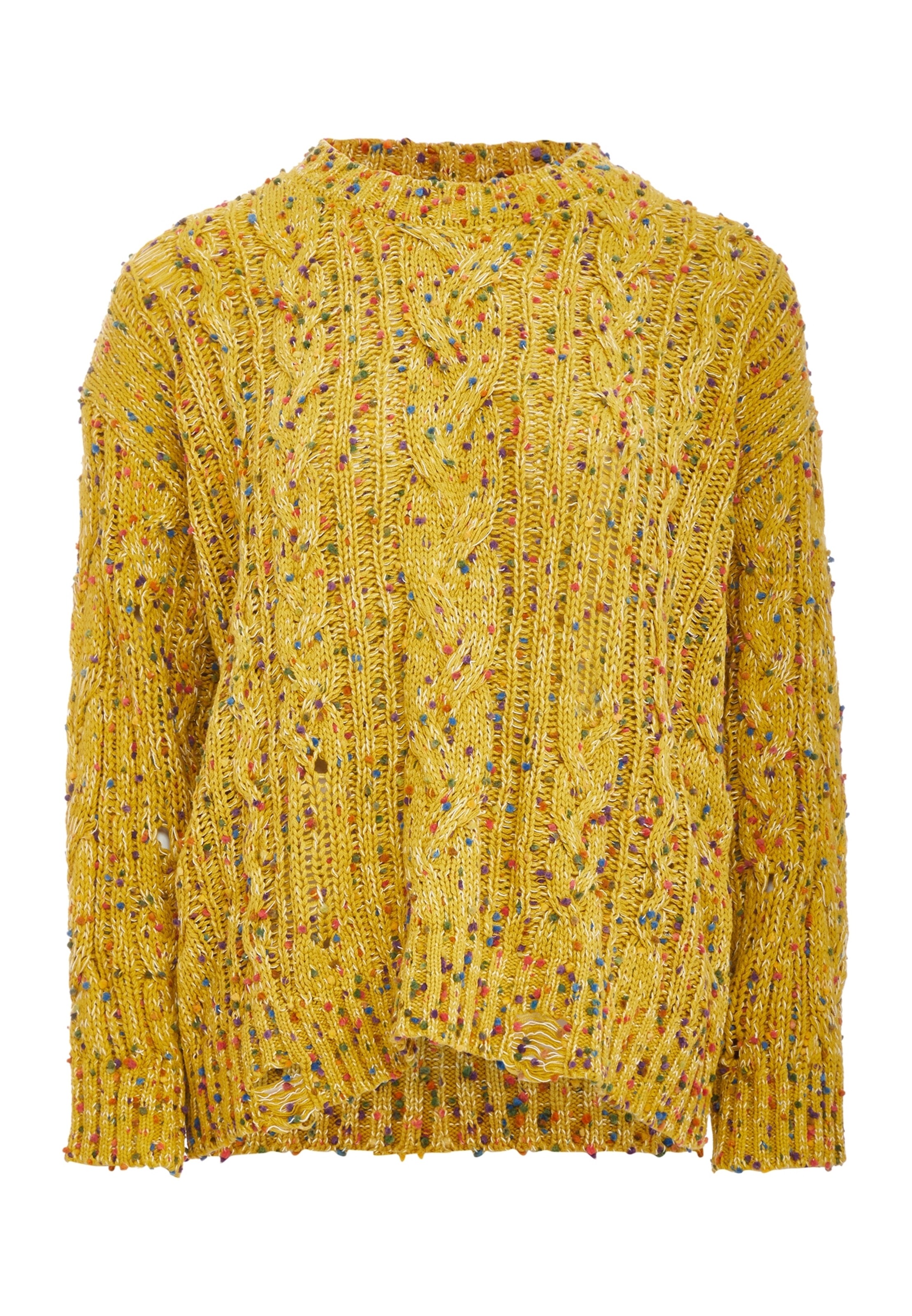 Tanuna - Pullover em amarelo: frente