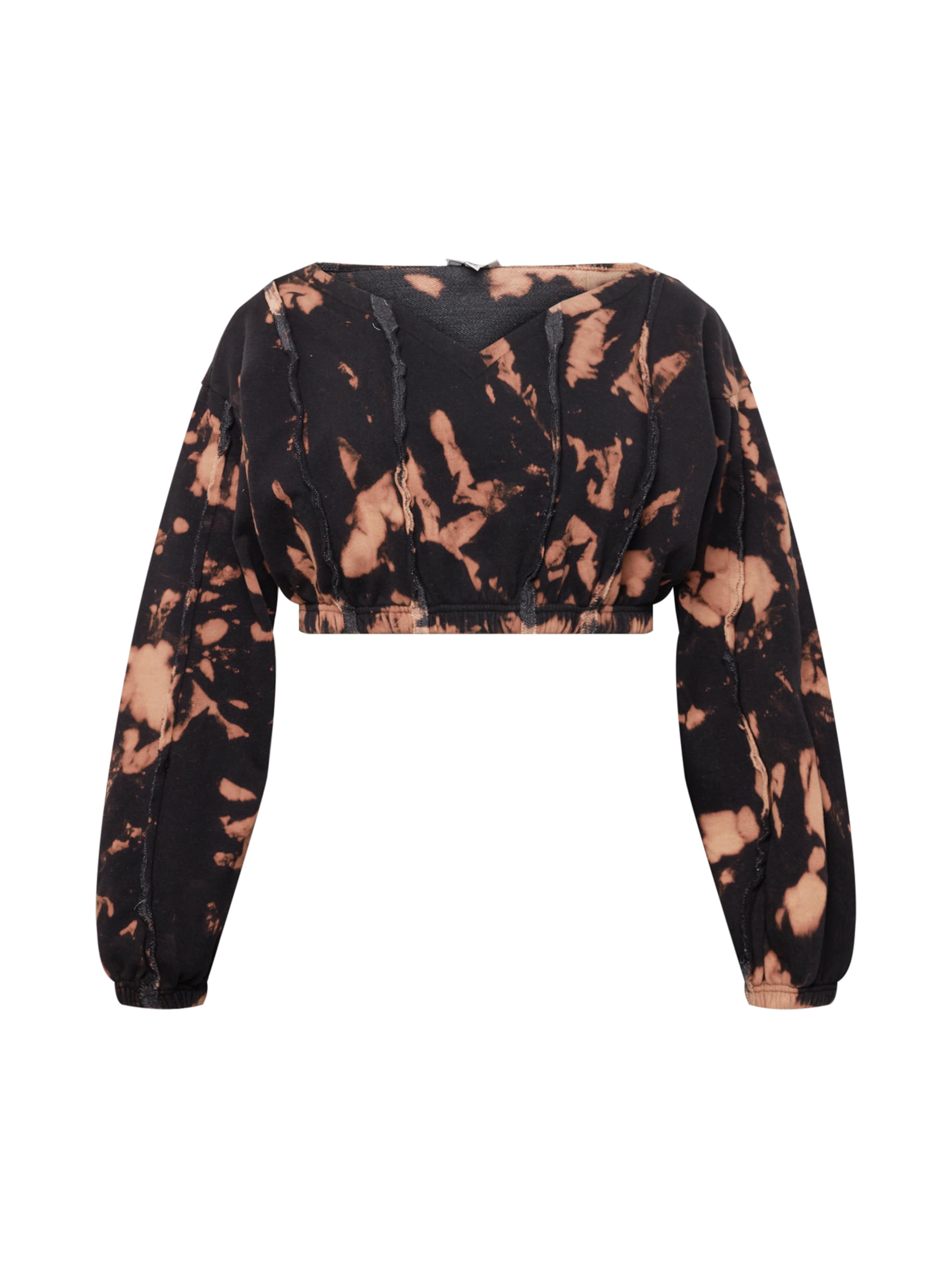 Public Desire CurveSweater majica - crna boja: prednji dio