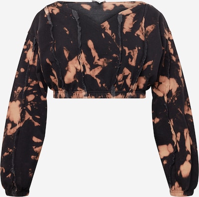 Public Desire Curve Sweatshirt in de kleur Pasteloranje / Zwart, Productweergave