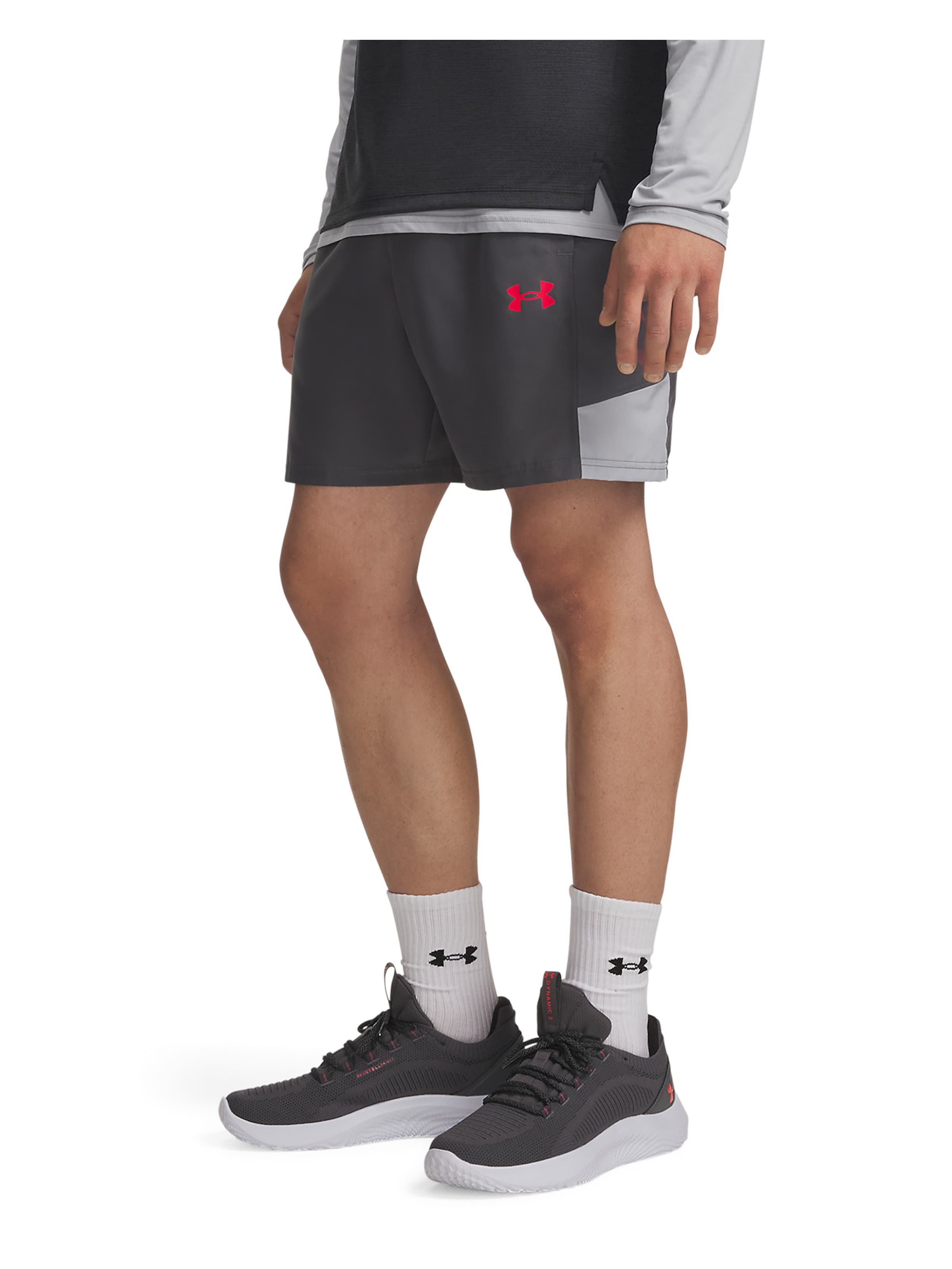 UNDER ARMOUR Loose fit Sports trousers 'Tech Utility ' in Grey: front