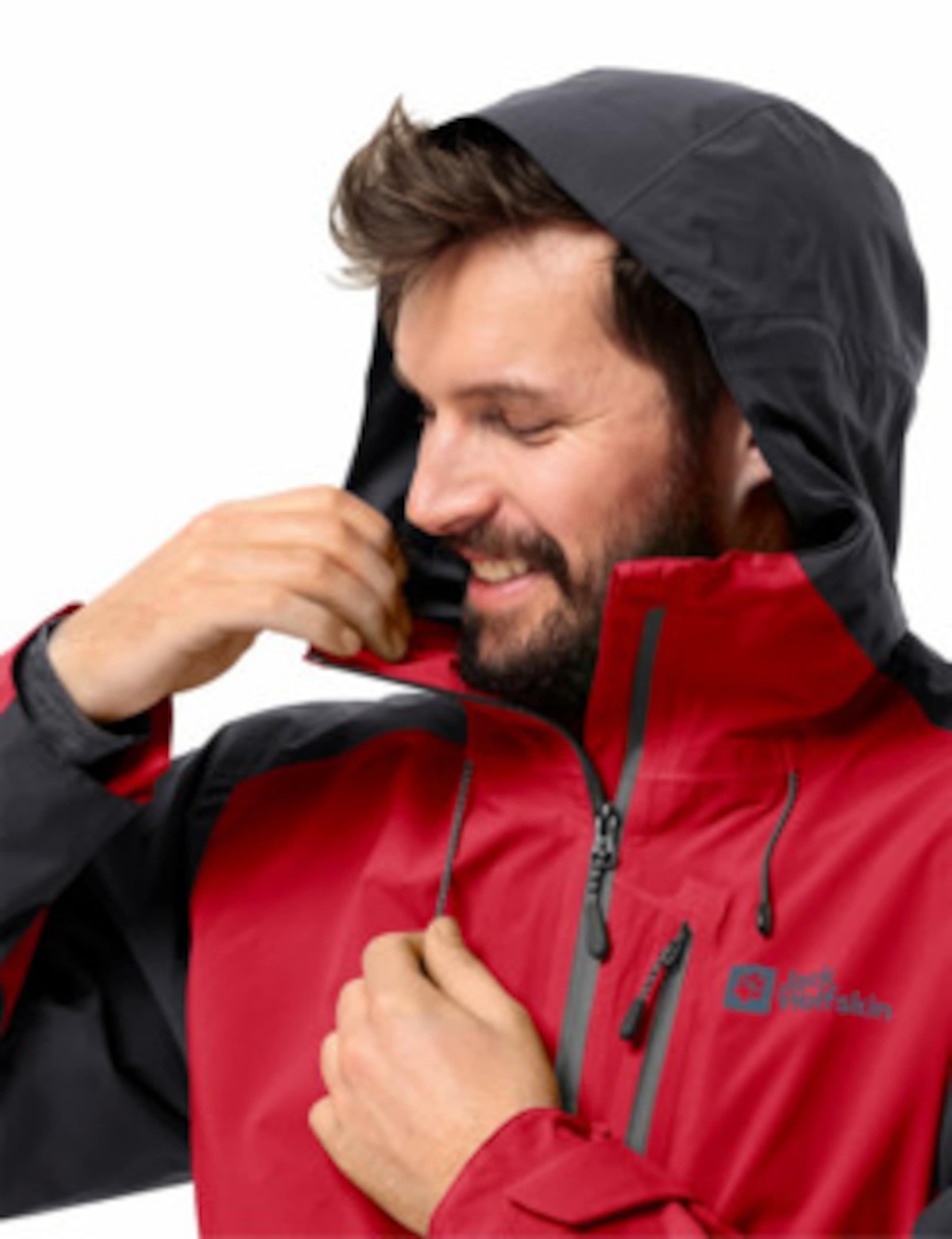 JACK WOLFSKIN Outdoor jacket in Red