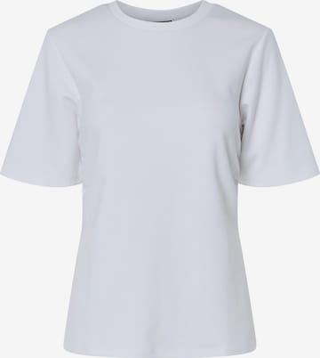 Maglietta 'PCSkylar' di PIECES in bianco: frontale