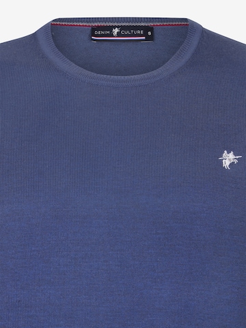 DENIM CULTURE Пуловер 'Manno' в синьо