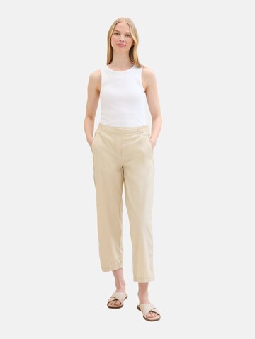 TOM TAILOR Loosefit Broek in Beige