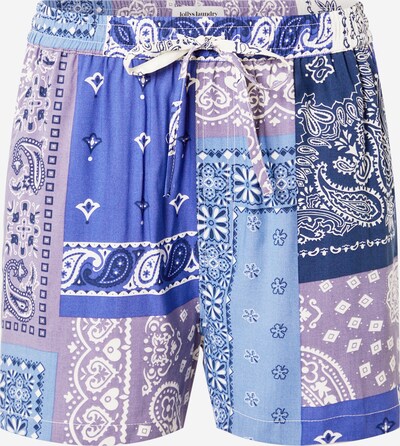 Lollys Laundry Pants 'Bao' in Blue / Lilac / White, Item view
