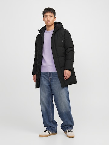 JACK & JONES Winterjas 'JJEBECKS' in Zwart