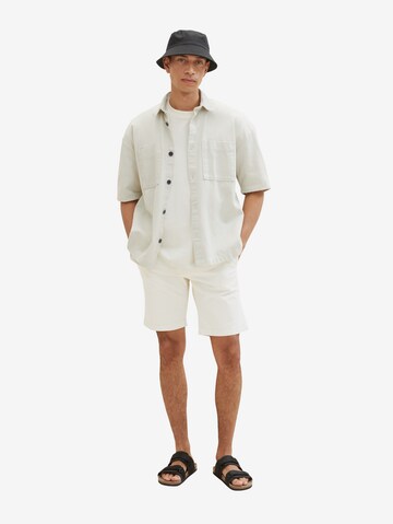 TOM TAILOR Regular Shorts in Beige