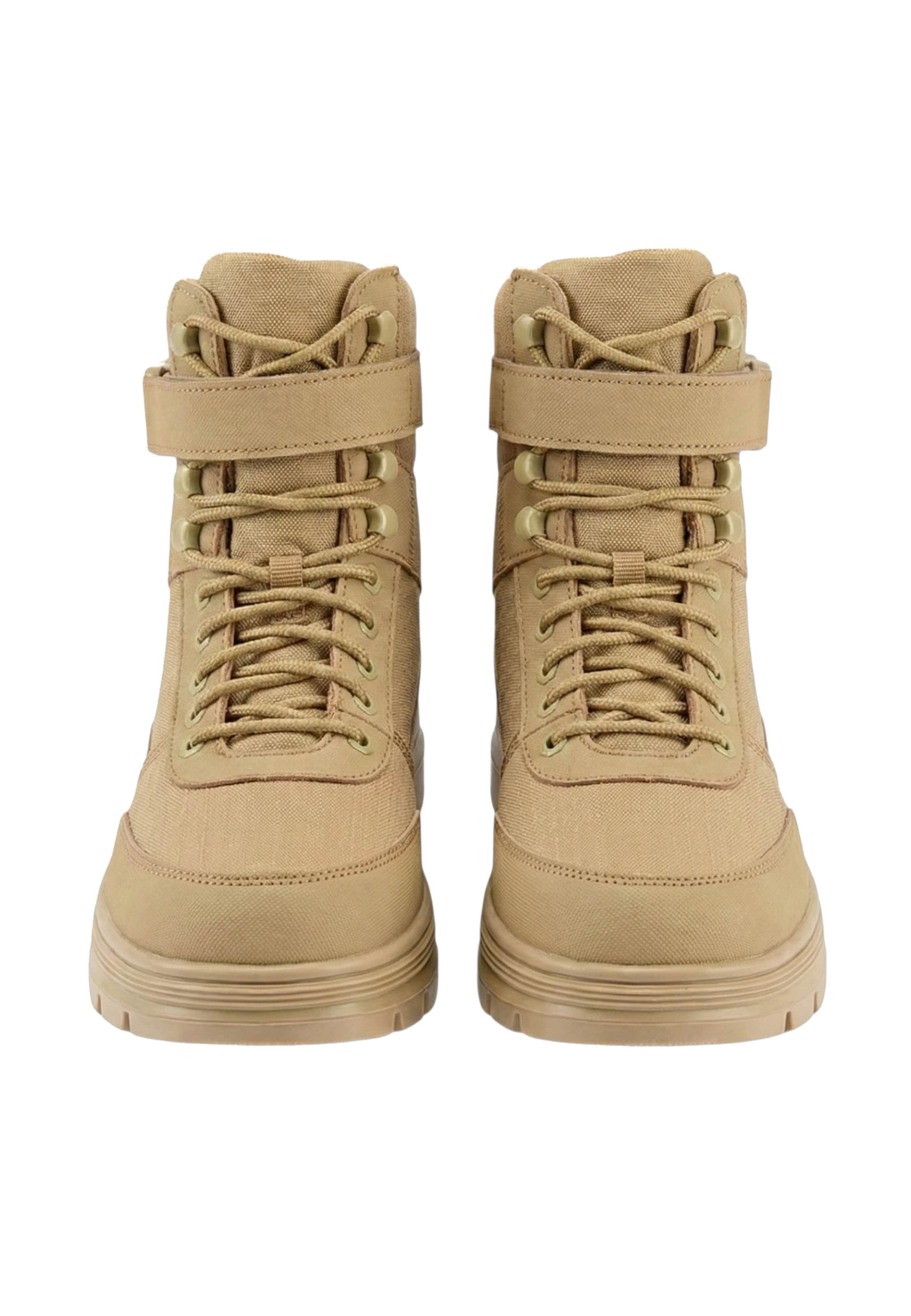 Brandit Schnürstiefelette in Beige