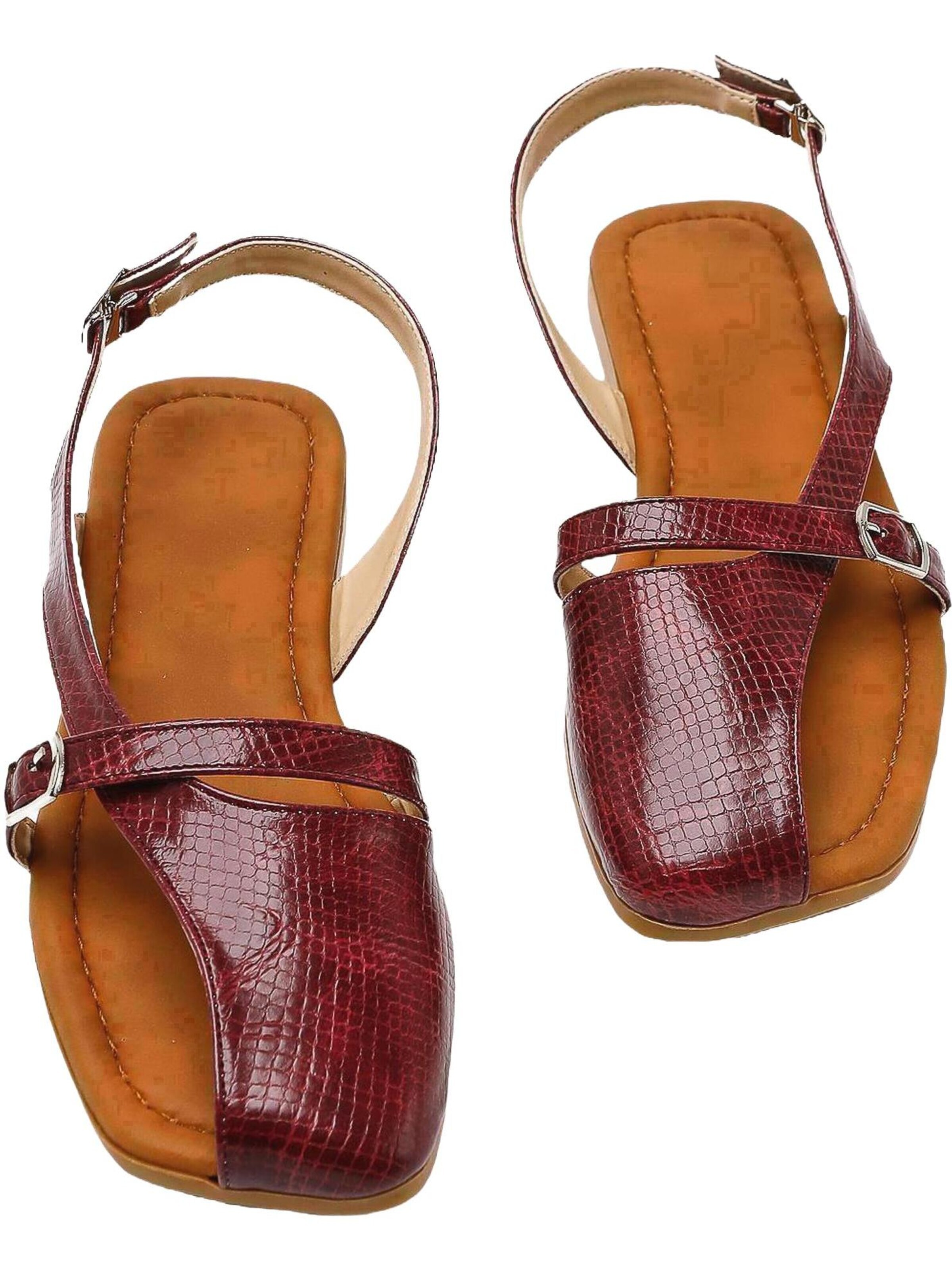 Limoya - Sandalias 'Almina' en rojo