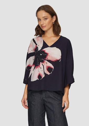 s.Oliver BLACK LABEL Bluse in Blau: Vorderseite